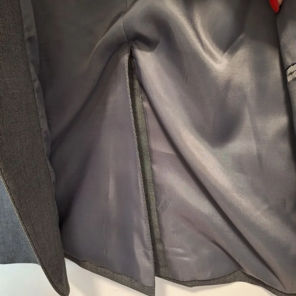 Geoffrey Beene Men's 44L Gray Modal Blend Suit Jacket Blazer Sport Coat